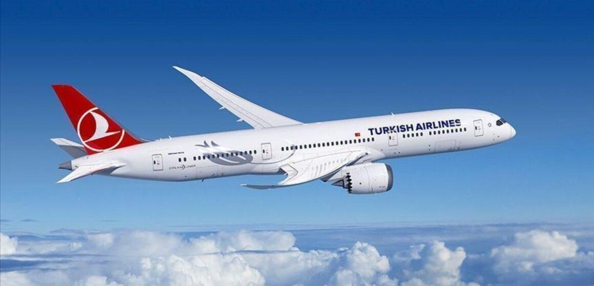 NUMBER OF THY PASSENGERS DOWN BY 45%
