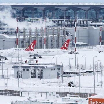 THY extends suspension of flights due to heavy snowfall in Istanbul